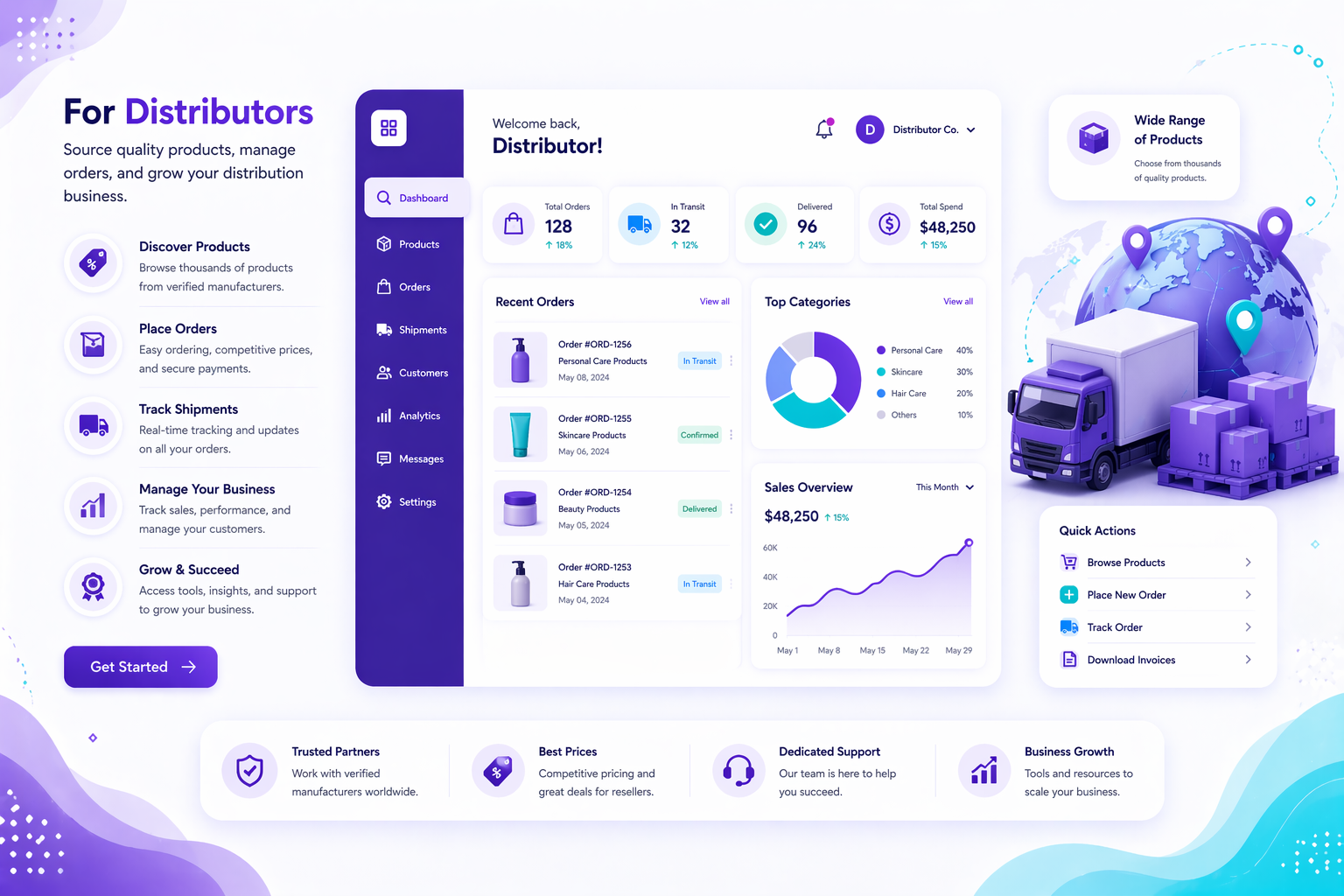 DigiWarranty distributor page hero placeholder visual